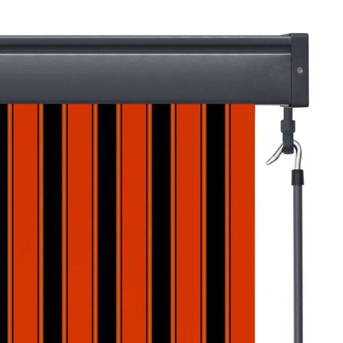 Udendørs rullegardin 80x250 cm orange og brun