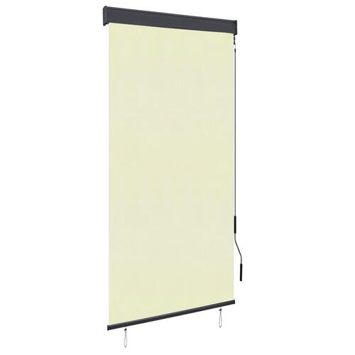 Udendørs rullegardin 100x250 cm cremefarvet