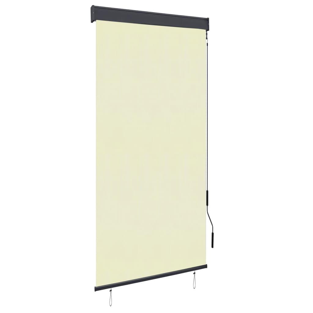 Udendørs rullegardin 100x250 cm cremefarvet