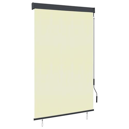 Udendørs rullegardin 120x250 cm cremefarvet