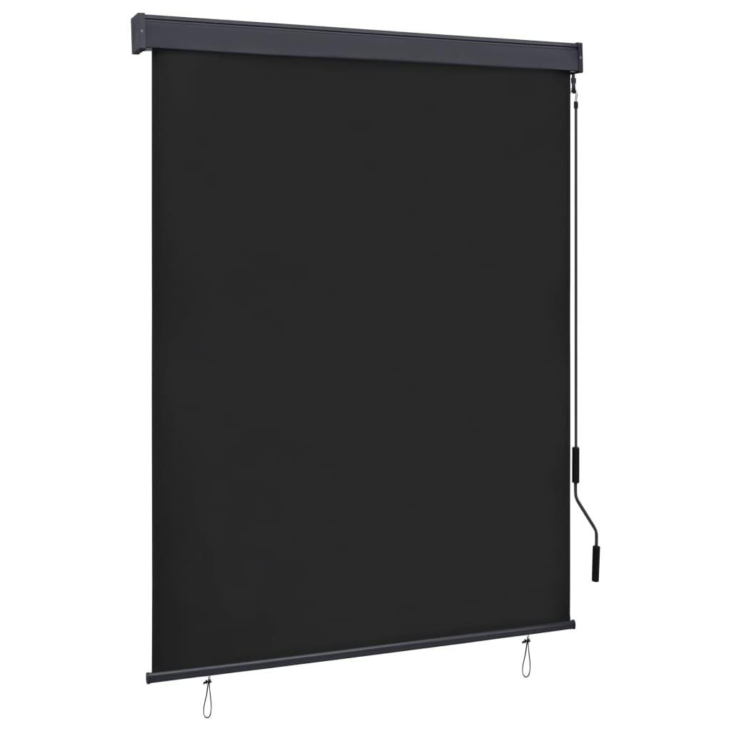 Udendørs rullegardin 140x250 cm antracitgrå