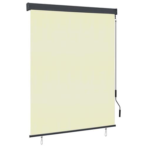 Udendørs rullegardin 140x250 cm cremefarvet