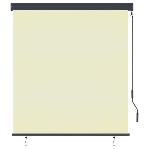 Udendørs rullegardin 140x250 cm cremefarvet
