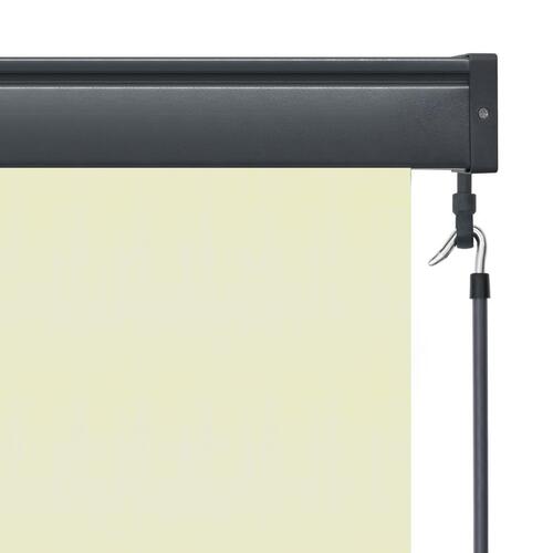 Udendørs rullegardin 140x250 cm cremefarvet