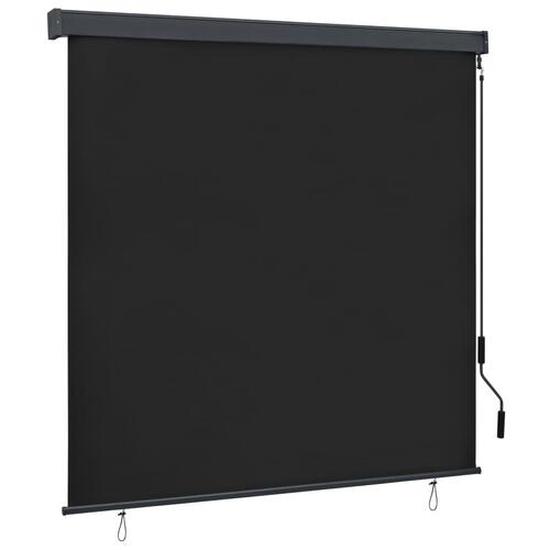 Udendørs rullegardin 160x250 cm antracitgrå