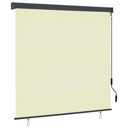 Udendørs rullegardin 160x250 cm cremefarvet