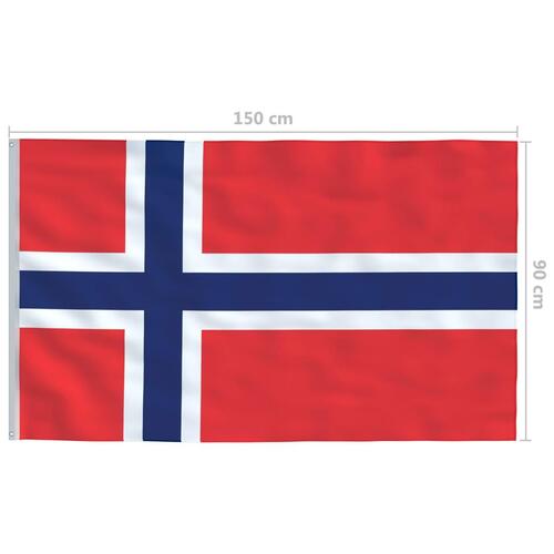 Norsk flag 90x150 cm