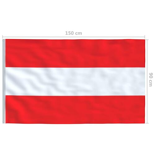 Østrigsk flag 90x150 cm