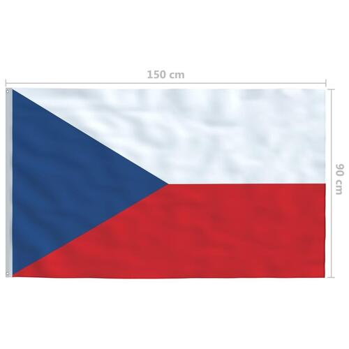 Tjekkisk flag 90x150 cm