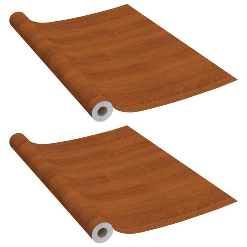 Selvklæbende folie til døre 2 stk. 210x90 cm PVC lys eg