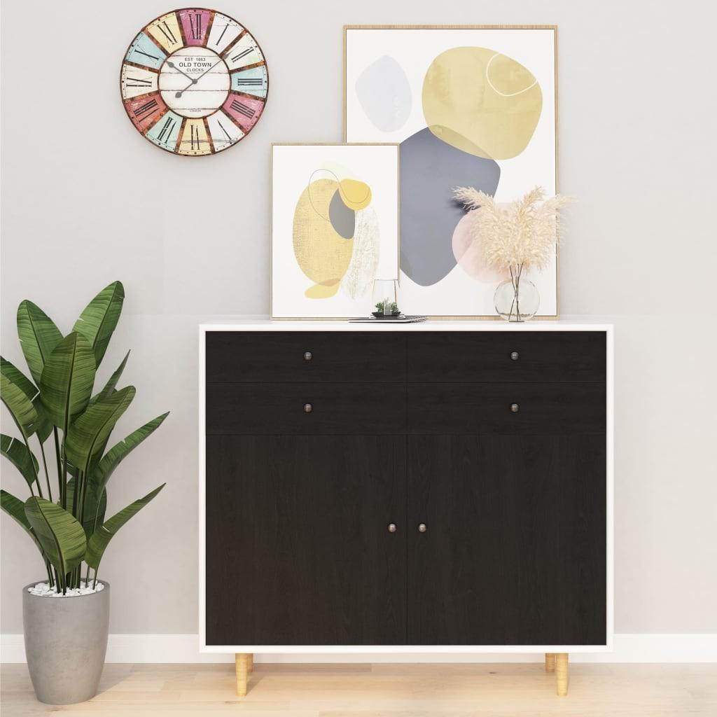 Selvklæbende folie til møbler 500x90 cm PVC mørkt træ