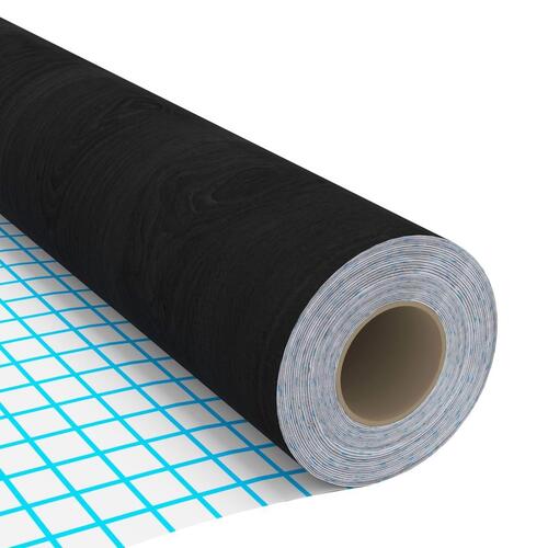 Selvklæbende folie til møbler 500x90 cm PVC mørkt træ