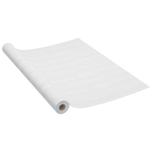 Selvklæbende folie til møbler 500x90 cm PVC hvidt træ