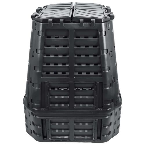 Kompostbeholder 93,3x93,3x113 cm 740 l sort