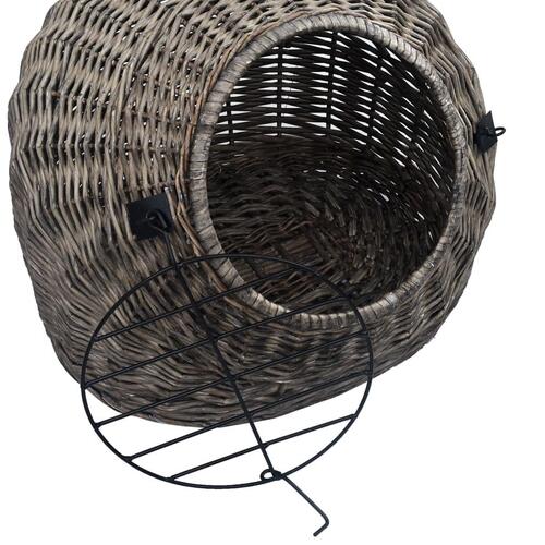 Kattetransport 50x42x40 cm naturpil grå