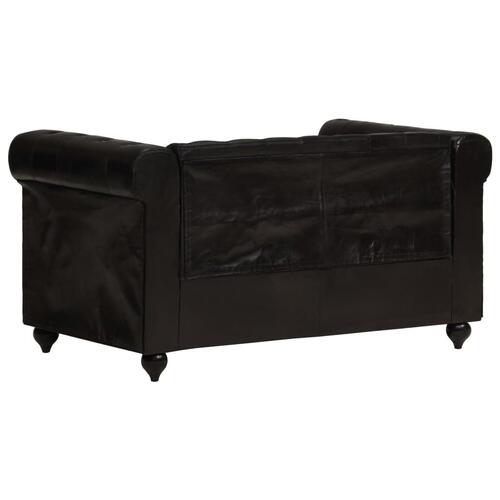 2-personers chesterfieldsofa ægte læder sofa