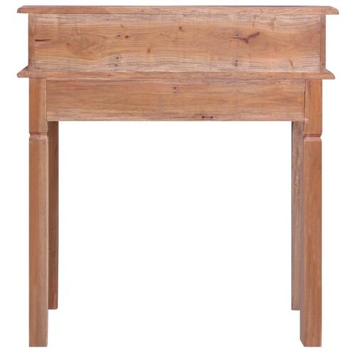 Skrivebord med skuffer 90x50x101 cm massivt mahognitræ