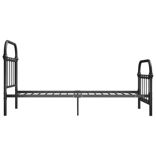 Sengestel 100x200 cm metal grå