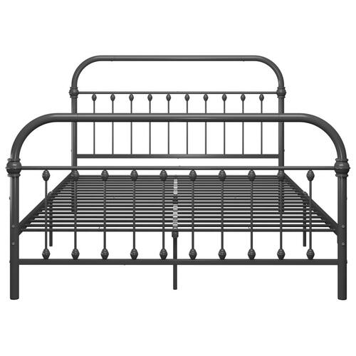 Sengestel 160x200 cm metal grå