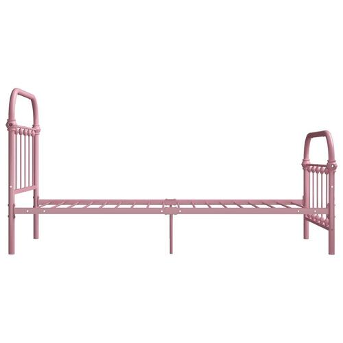 Sengestel 90x200 cm metal pink
