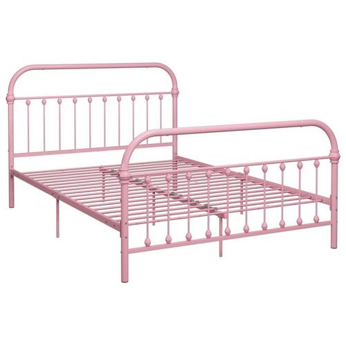 Sengestel 120x200 cm metal pink