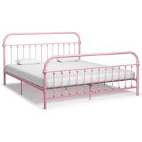 Sengestel 180x200 cm metal pink
