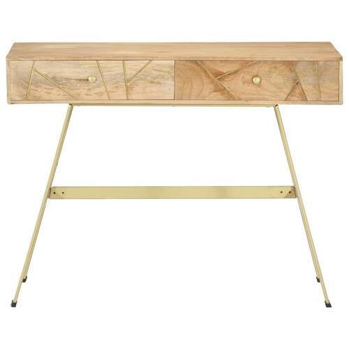 Skrivebord med skuffer 100x55x75 cm massivt mangotræ