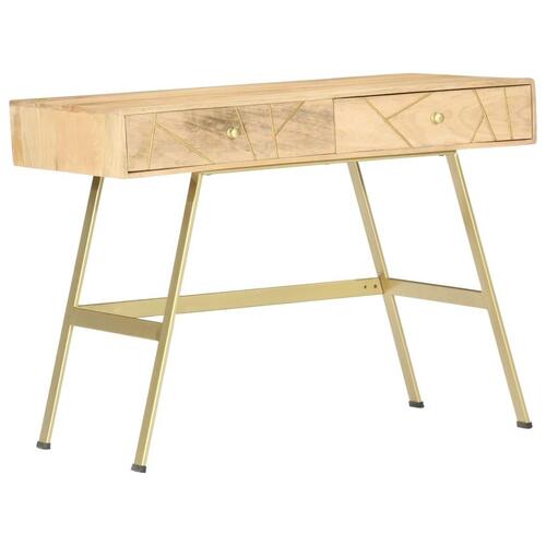 Skrivebord med skuffer 100x55x75 cm massivt mangotræ