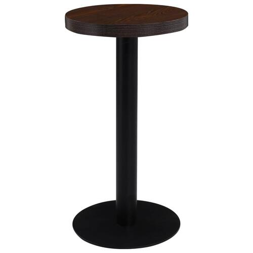 Bistrobord 40 cm MDF mørkebrun