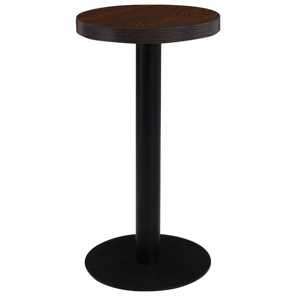 Bistrobord 40 cm MDF mørkebrun