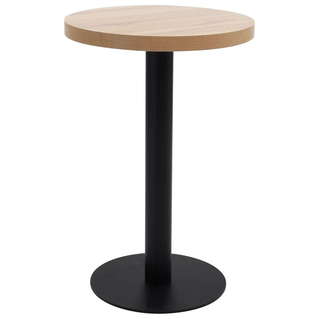 Bistrobord 50 cm MDF lysebrun