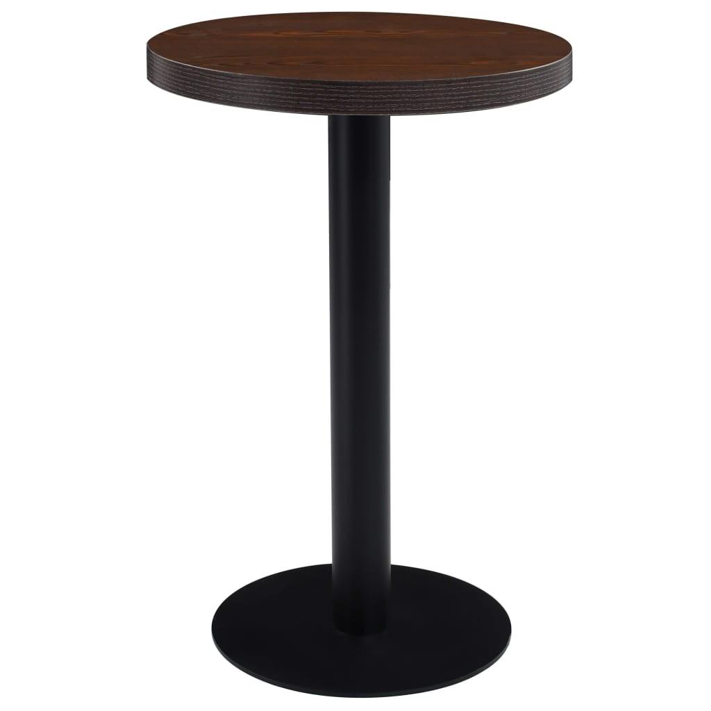 Bistrobord 50 cm MDF mørkebrun