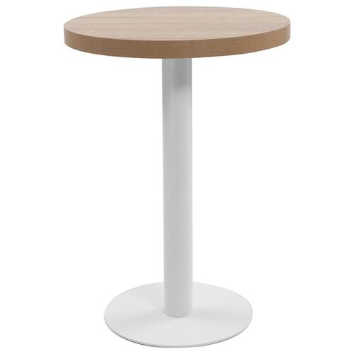 Bistrobord 60 cm MDF lysebrun
