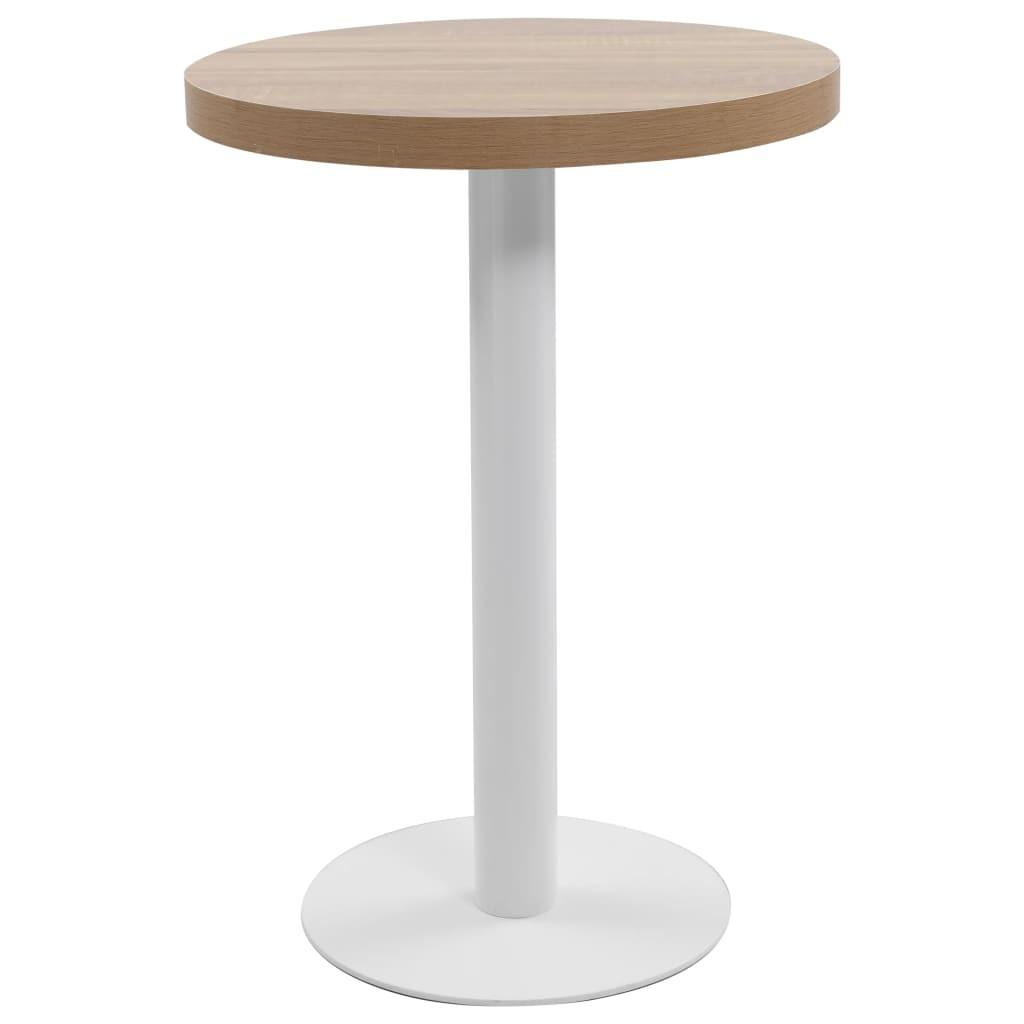 Bistrobord 60 cm MDF lysebrun