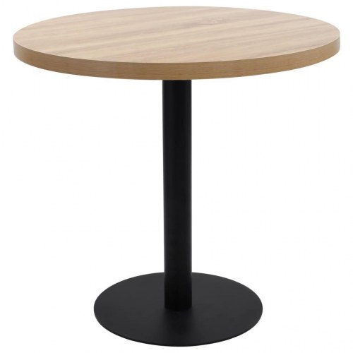 Bistrobord 80 cm MDF lysebrun