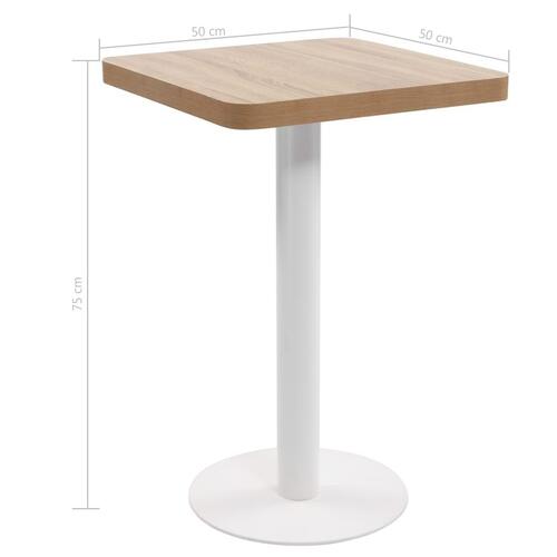 Bistrobord 50x50 cm MDF lysebrun
