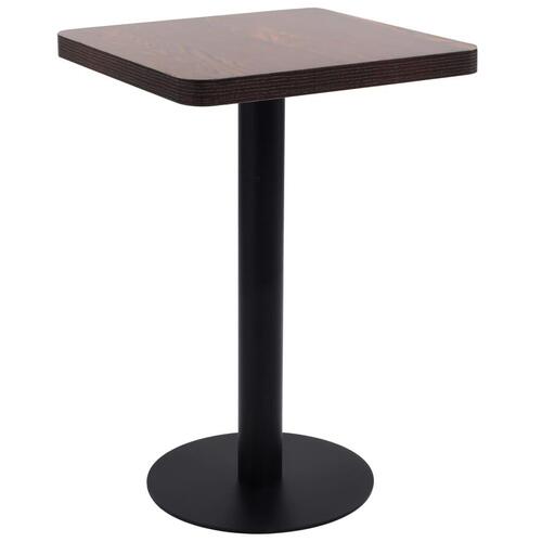Bistrobord 50x50 cm MDF mørkebrun