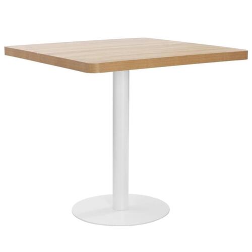 Bistrobord 80x80 cm MDF lysebrun