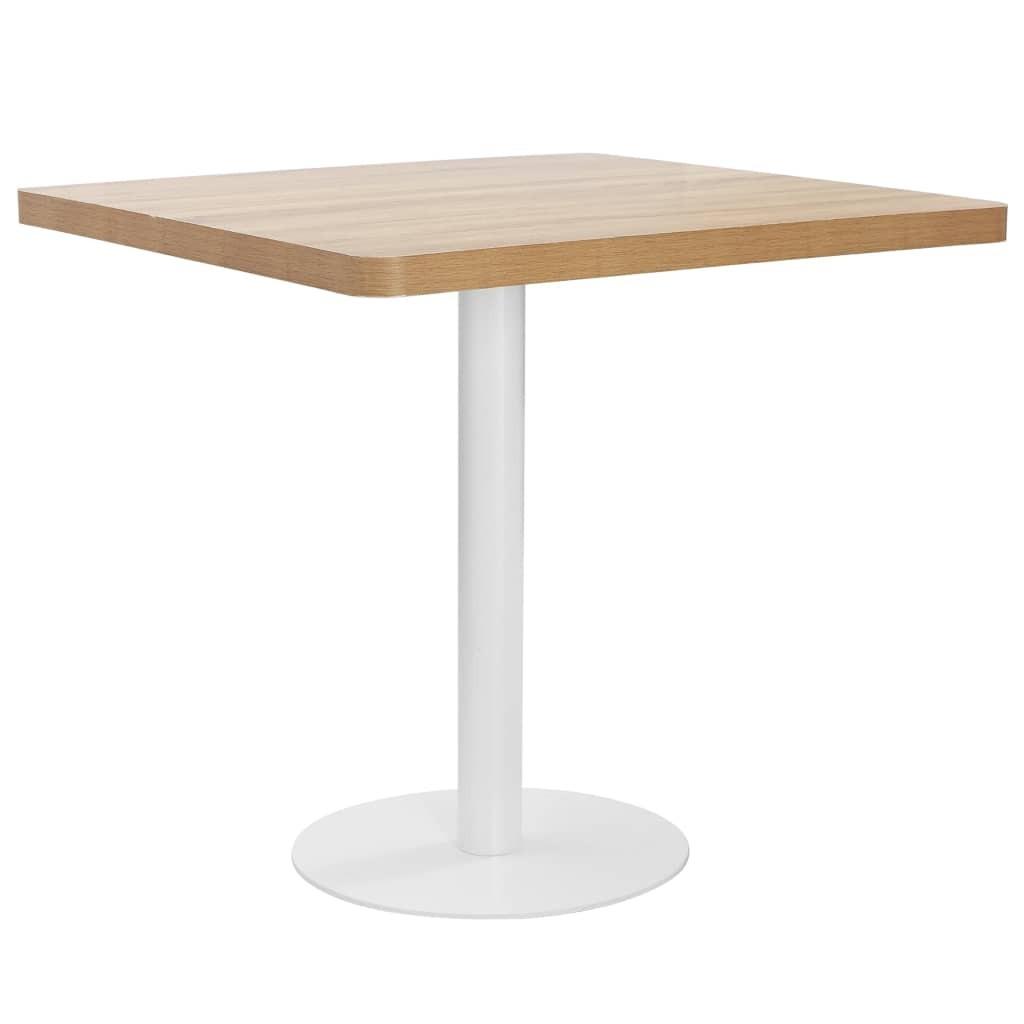Bistrobord 80x80 cm MDF lysebrun