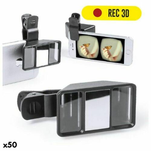3D Linse til Smartphone Kamera 145633 (50 enheder) Sort