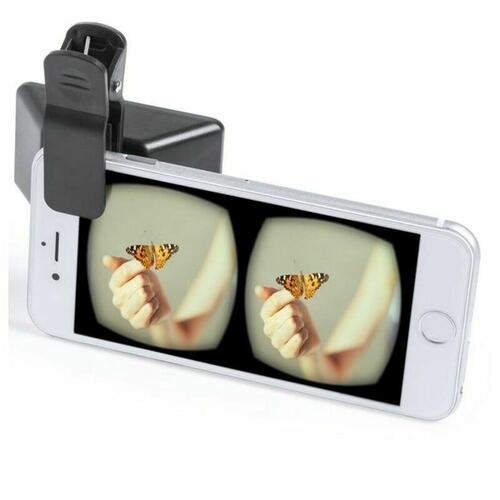 3D Linse til Smartphone Kamera 145633 (50 enheder) Sort