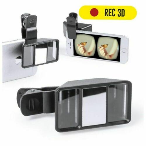 3D Linse til Smartphone Kamera 145633 (50 enheder) Sort