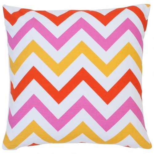 Puder 2 stk. med print 40x40 cm bomuld flerfarvet