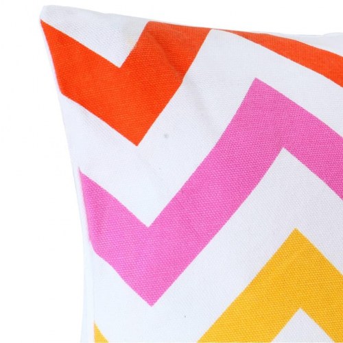 Puder 2 stk. med print 40x40 cm bomuld flerfarvet