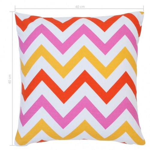 Puder 2 stk. med print 40x40 cm bomuld flerfarvet