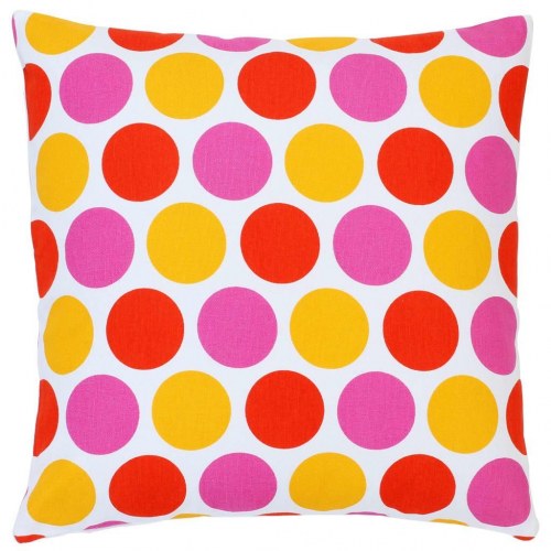 Puder 2 stk. med print 40x40 cm bomuld flerfarvet