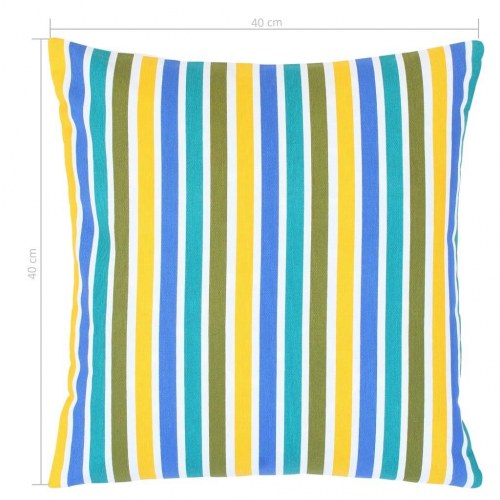 Puder 2 stk. med print 40x40 cm bomuld flerfarvet