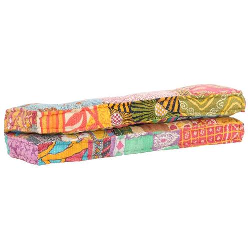 Hynde til pallesofa stof patchwork flerfarvet