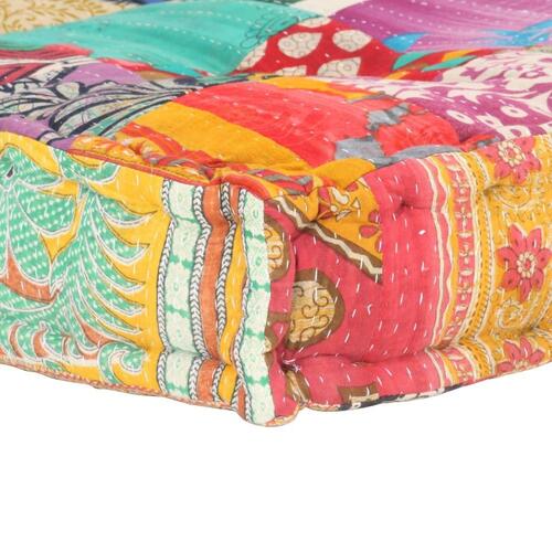 Hynde til pallesofa stof patchwork flerfarvet