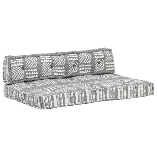 Hynde til pallesofa stof patchwork grå